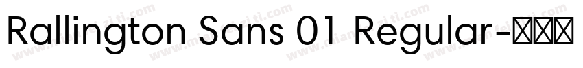Rallington Sans 01 Regular字体转换